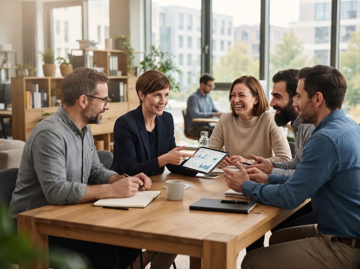 Owndra Holdings data analysts reviewing AI-generated market insights